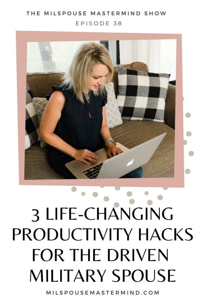 military spouse purpose productivity hack