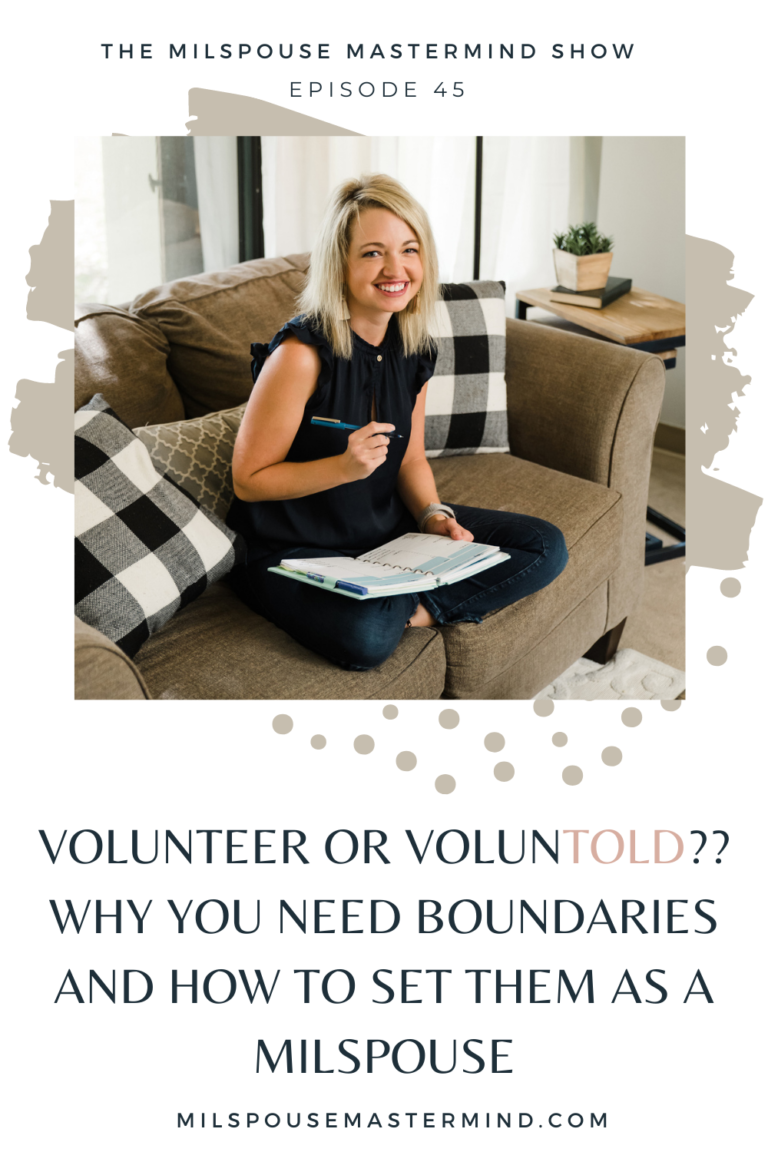 how to set boundaries as a milspouse