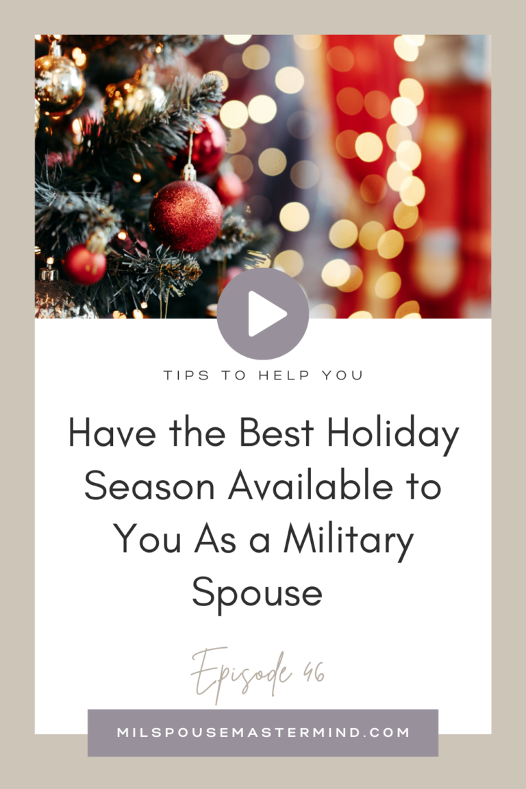 military spouse holiday season