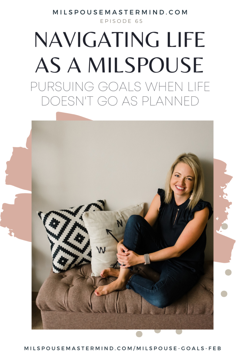 pursuing goals as a military spouse