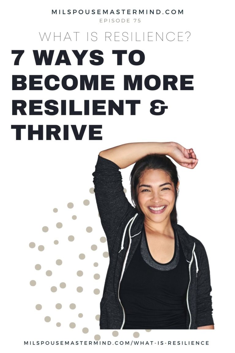 How to become more resilient as a milspouse