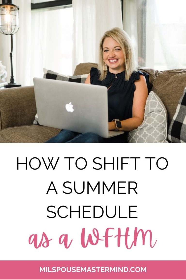 Adjusting to a new summer season as a military spouse and work from home parent