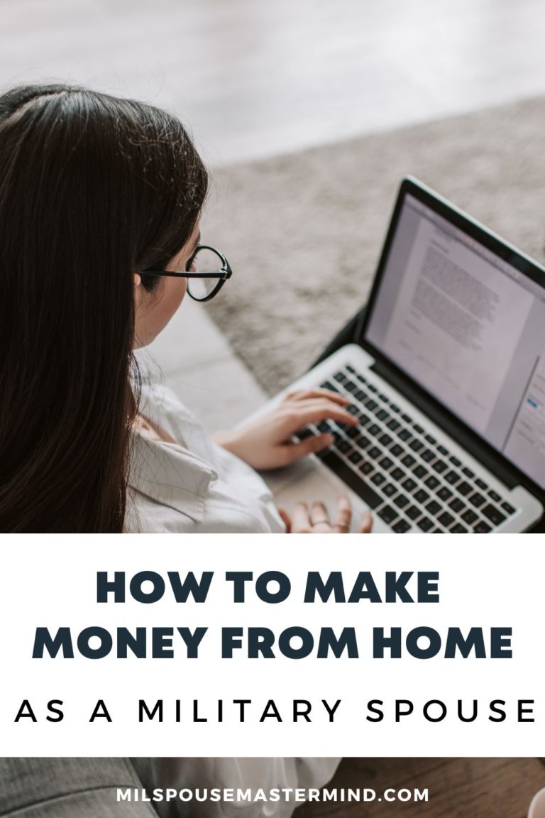 how to start a business out of your expertise, make money from home as a military spouse