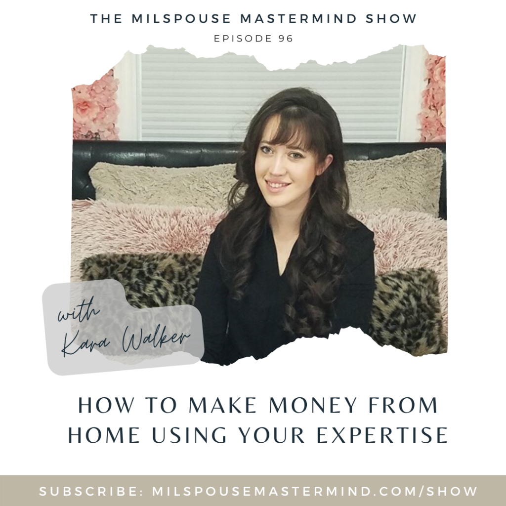 how to start a business out of your expertise, make money from home as a military spouse