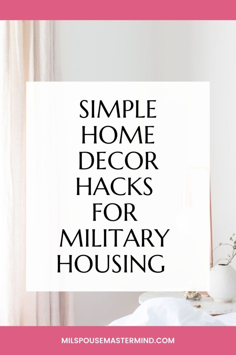 military rental, home decor hacks for military families, how to set up and make a new house feel like home after a PCS, yes, even in base housing