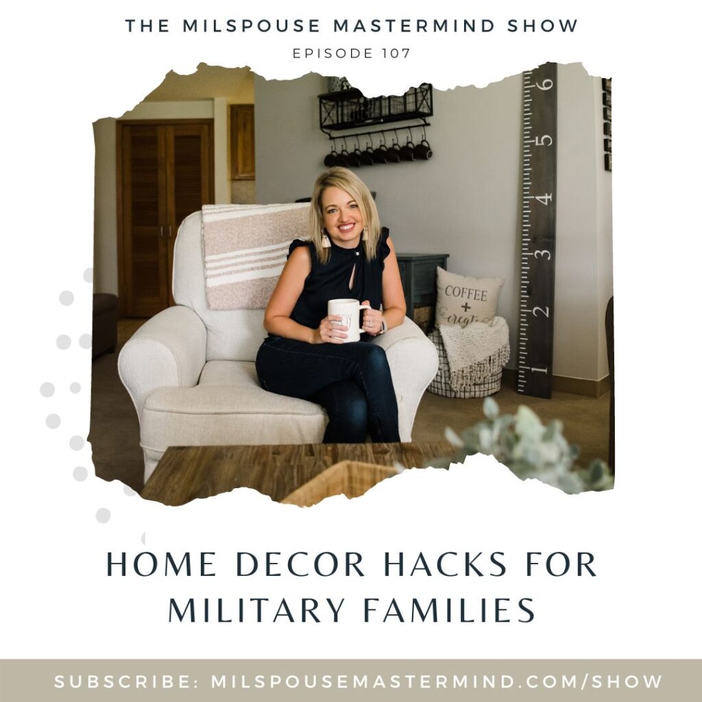 military rental, home decor hacks for military families, how to set up and make a new house feel like home after a PCS, yes, even in base housing