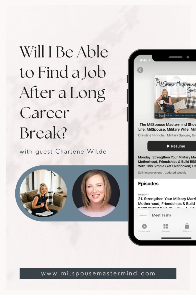 How to find a job after a long career break with Charlene Wilde