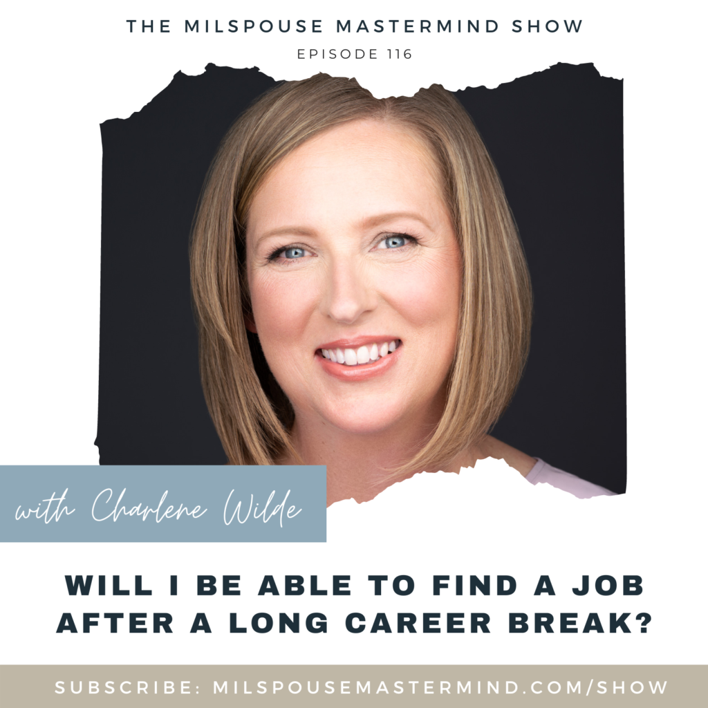 How to find a job after a long career break with Charlene Wilde