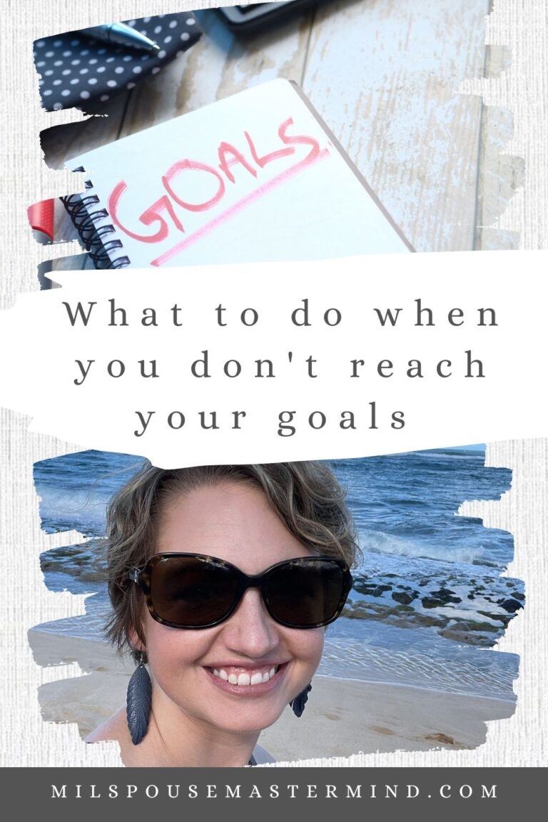 simplifying goals, work towards big goals, mindset, set your goals for the year as a military spouse