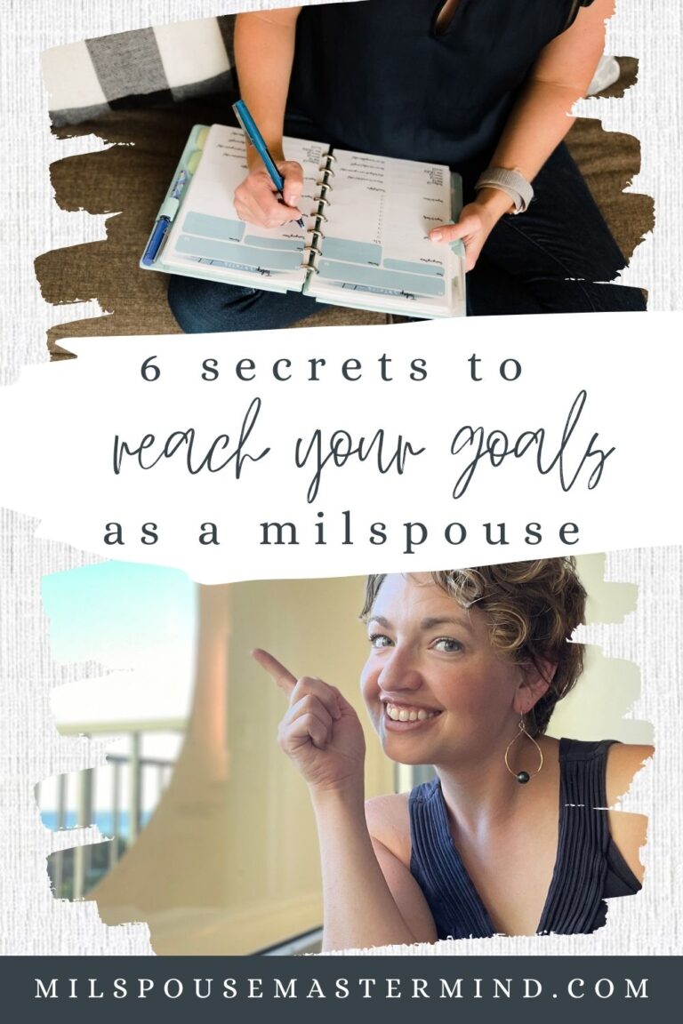 The real secret to setting goals as a military spouse