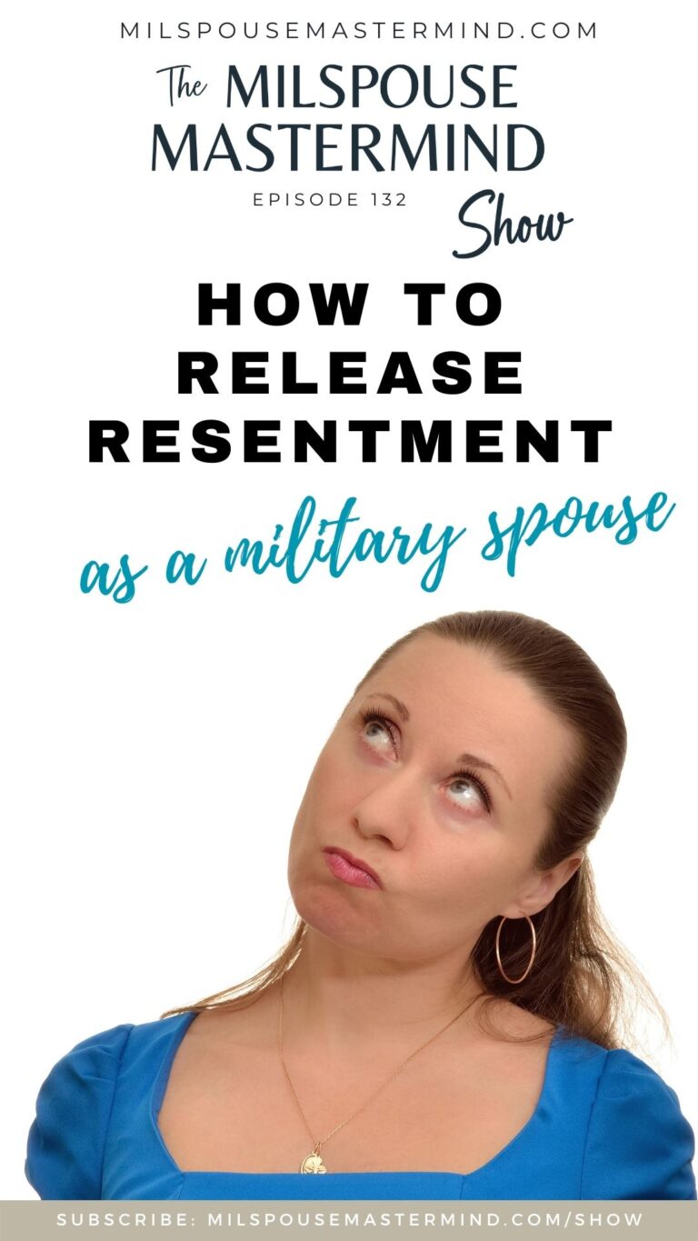 How to release resentment as a military spouse