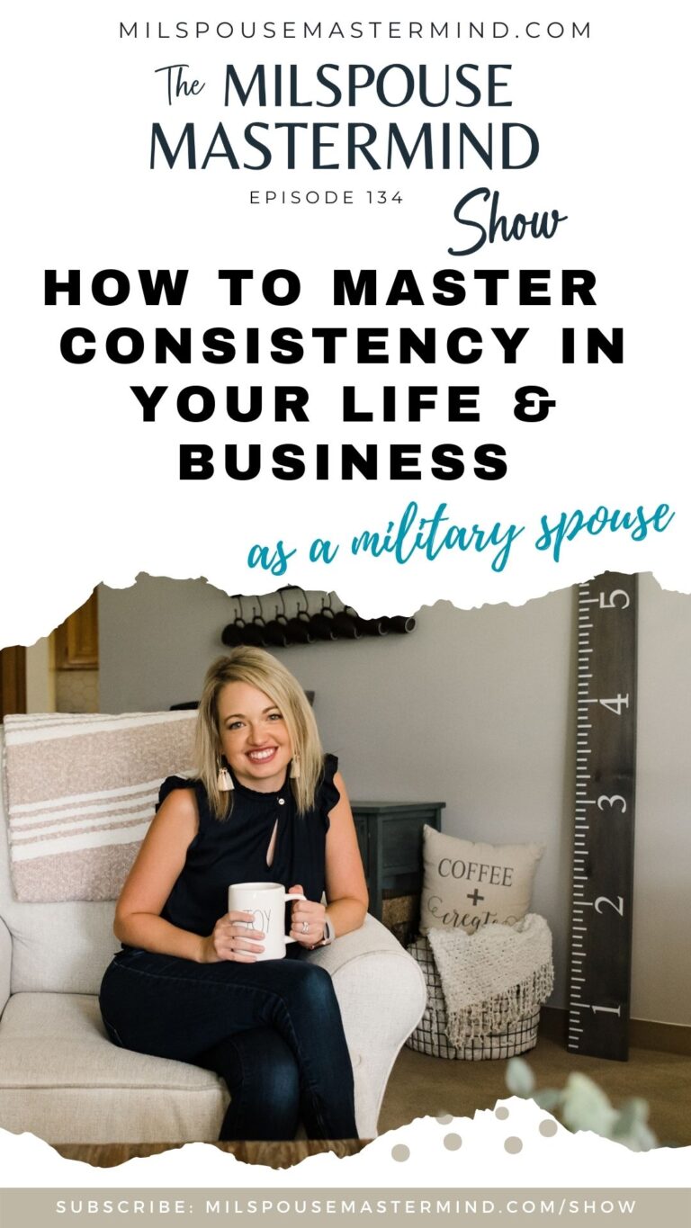 How to master consistency as a military spouse