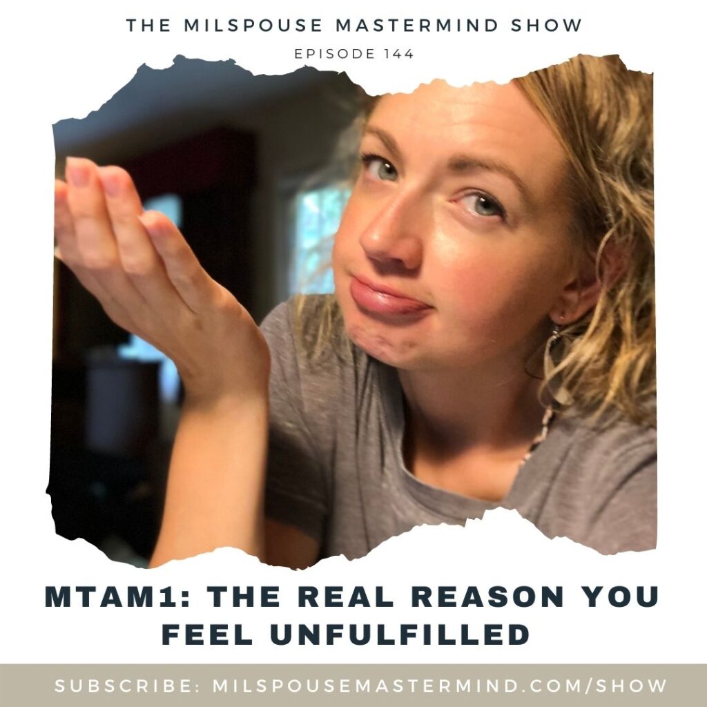 The real reason you feel unfulfilled and overwhelmed as a military spouse