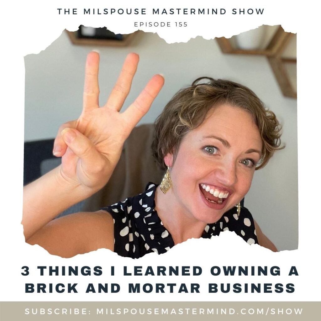 Becoming a military spouse entrepreneur as a brick and mortar business