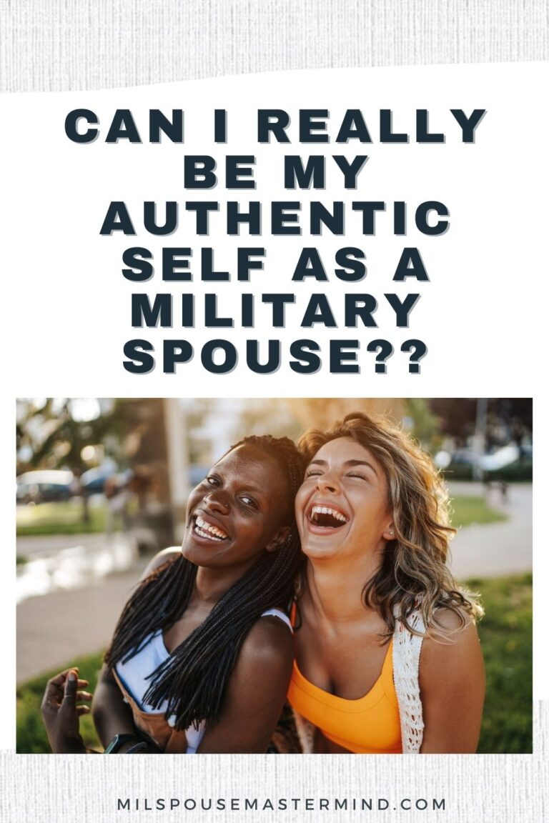 What does it look like to be authentically you as a military spouse?