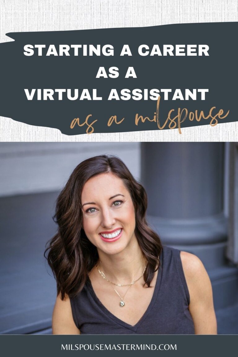 How to become a virtual assistant as a military spouse