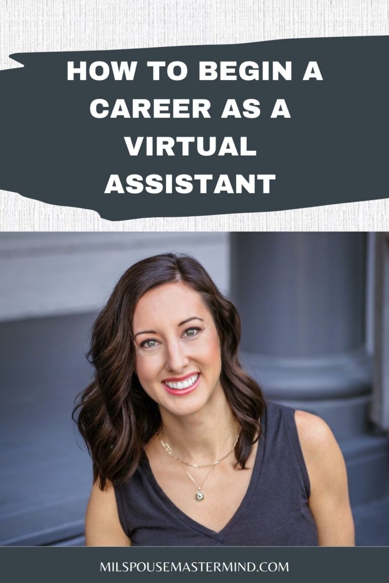 How to become a virtual assistant as a military spouse