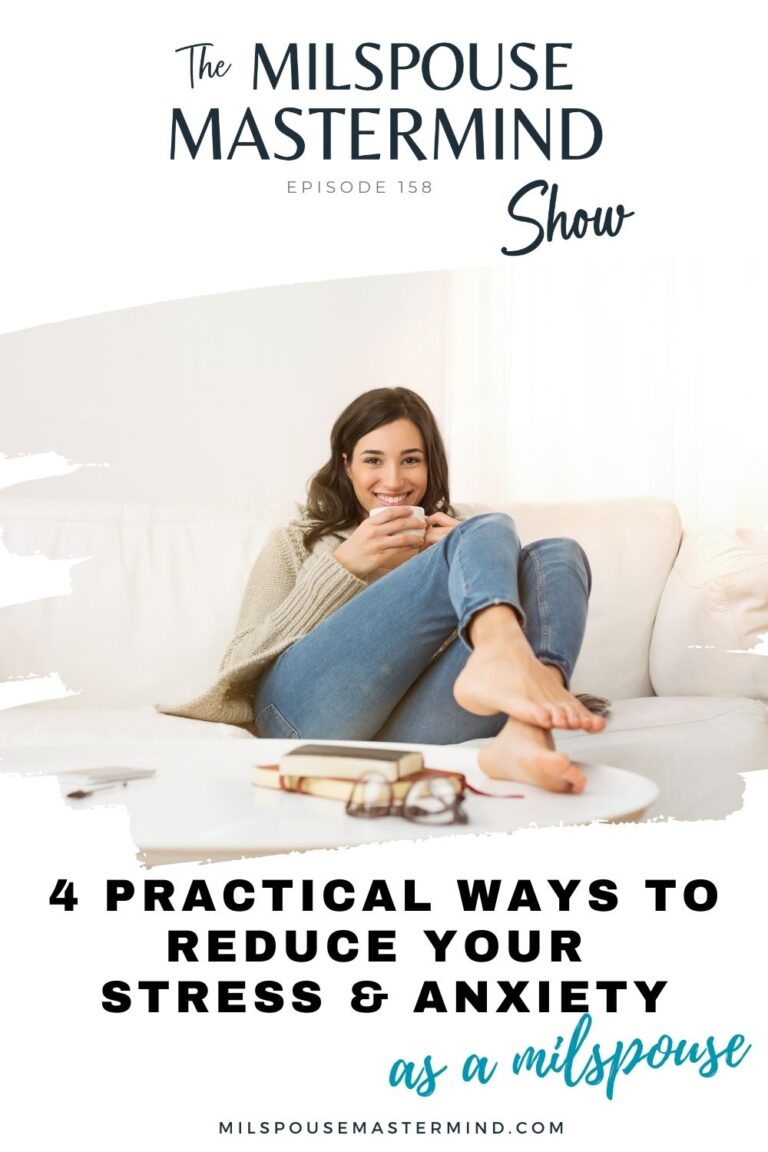 Practical ways to reduce your stress and anxiety as a military spouse