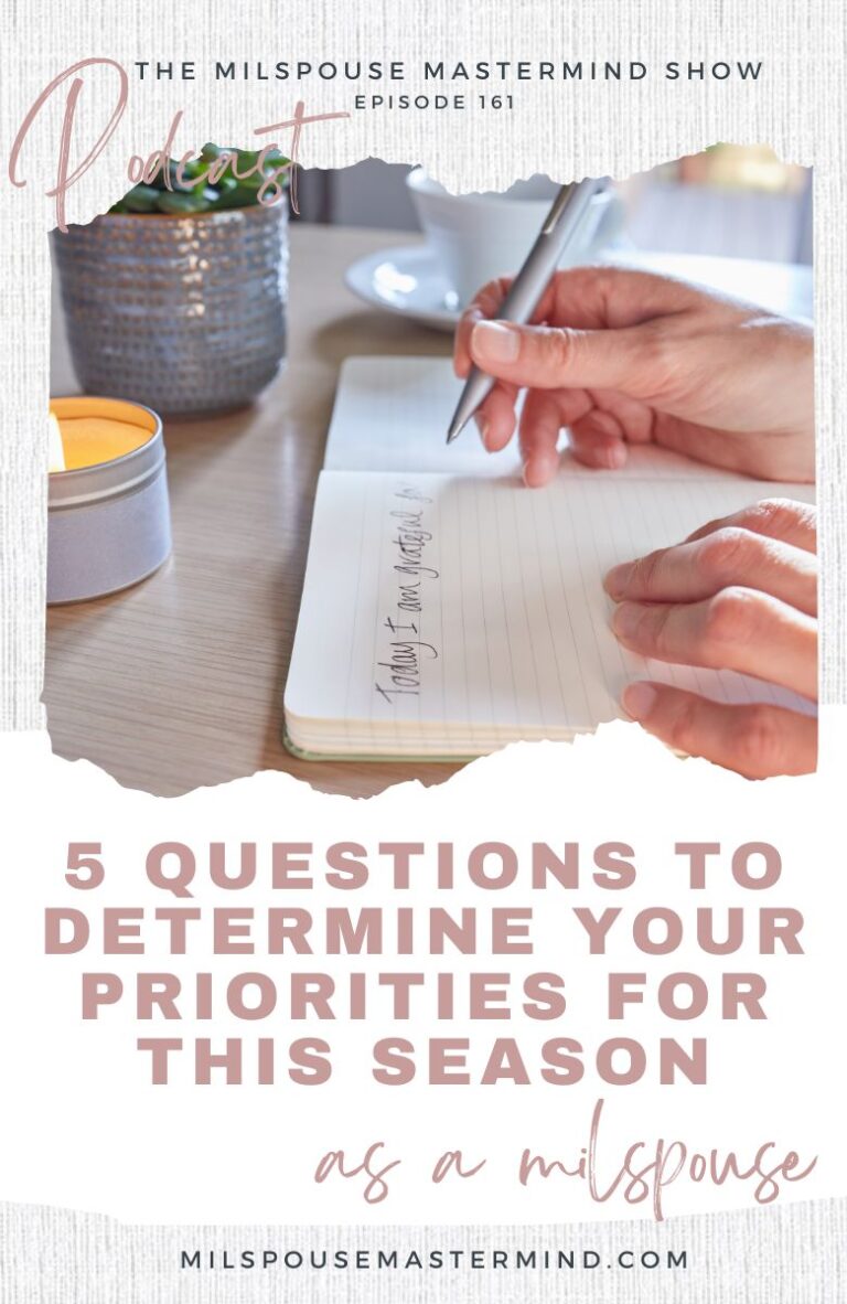 Just PCSed? Kids Going Back to School? 5 Questions to Prioritize What Matters & Set Boundaries for a New Season