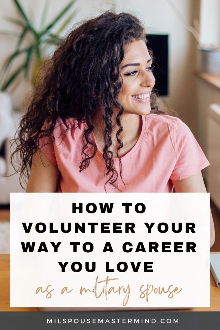 Strategically Volunteering Your Way to Success as a Military Spouse. How to Build a Kick-A** Resume While Not Working (Or Not Working in Your Desired Career Field)