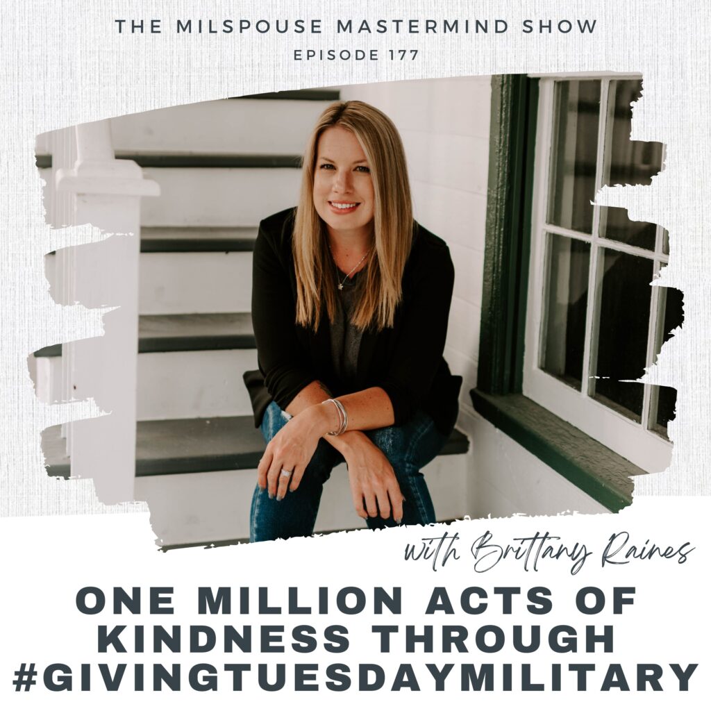 Sharing one million acts of kindness through #givingtuesdaymilitary. How to make an impact as a milspouse