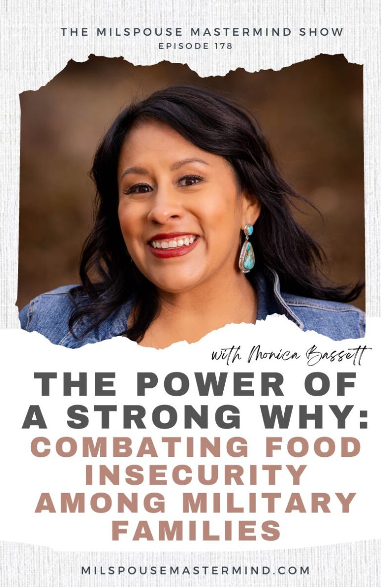 The power of a strong why. Combating food insecurity among military families with Monica Bassett, CEO of Stronghold Food Pantry