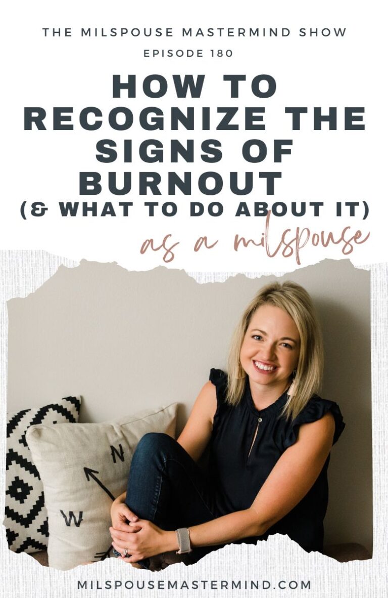 Feeling stressed, anxious or overwhelmed as a military spouse? Is it temporary stress or something more? How to recognize the signs of burnout and what to do about it as a military spouse