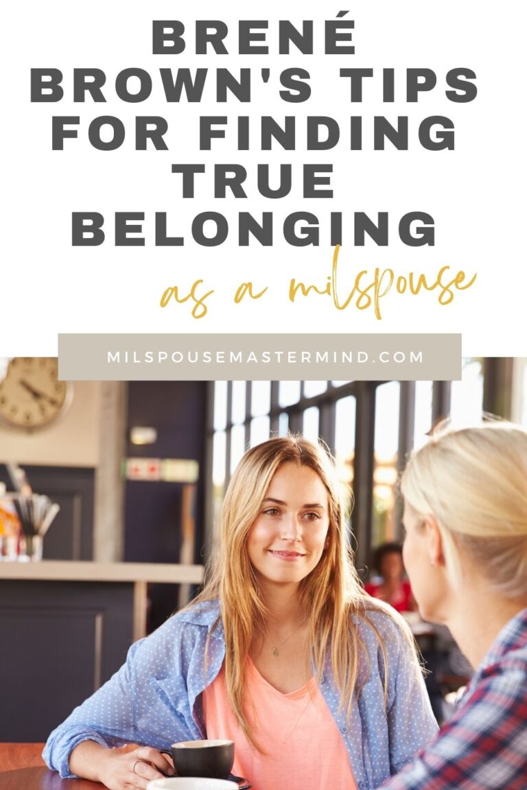 Brene Brown's tips for finding true belonging as a military spouse