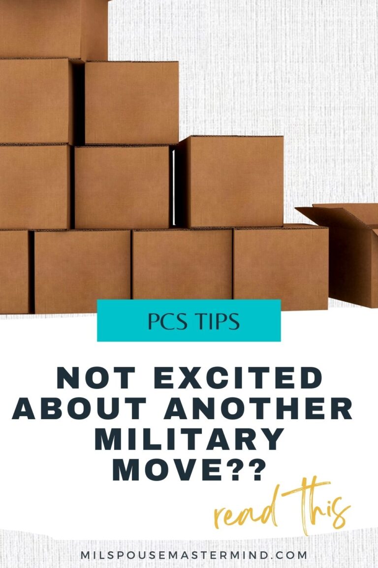 Help! I can't deal with the change of moving. What should I do as a military spouse?