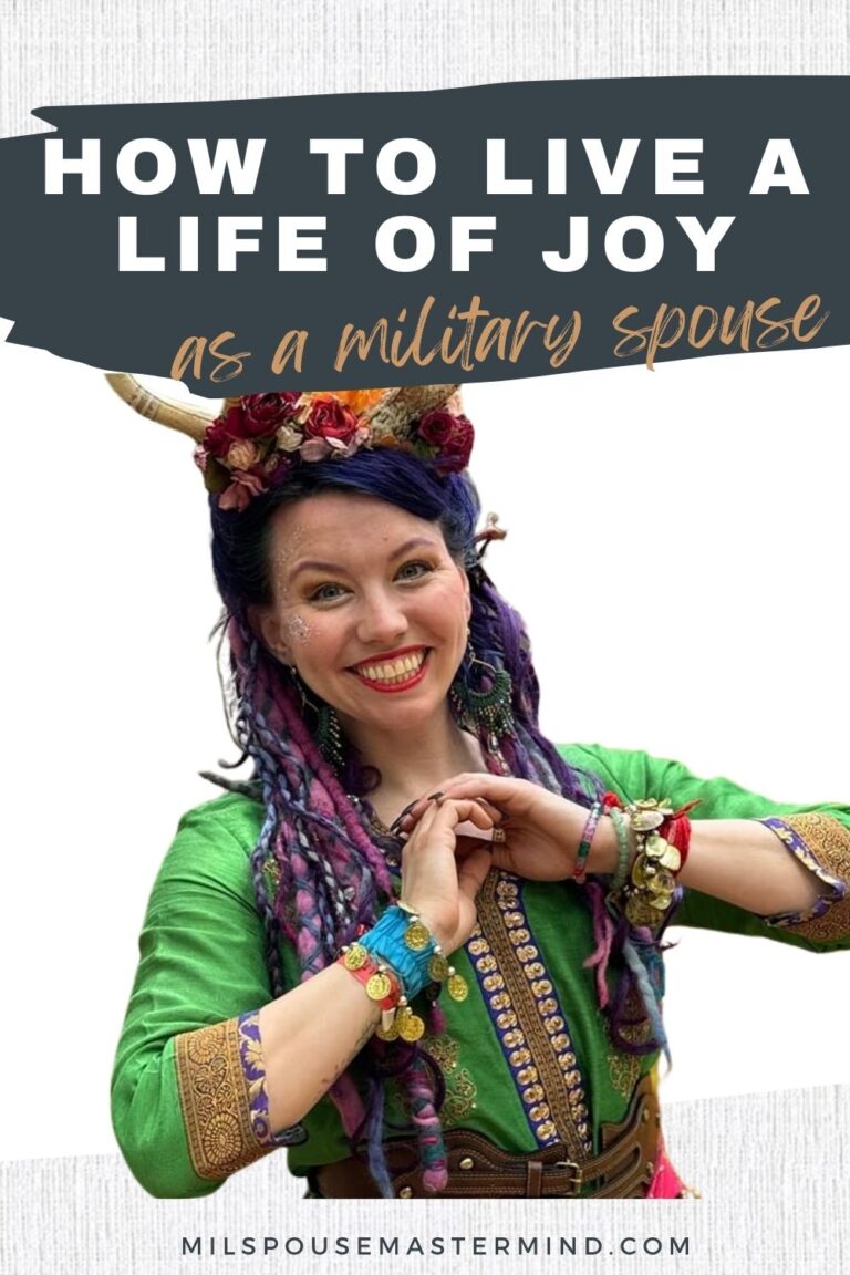 How to live an embodied life of joy as a military spouse with Aj Smit