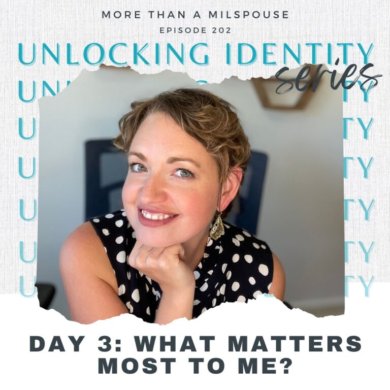 Finding Your Identity and Purpose as a Military Spouse: A five-part series to help you reconnect and start the self-discovery process.