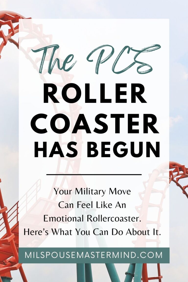 The Permanent Change of Station (PCS) Rollercoaster Has Begun (And Yes, I've Already Cried)