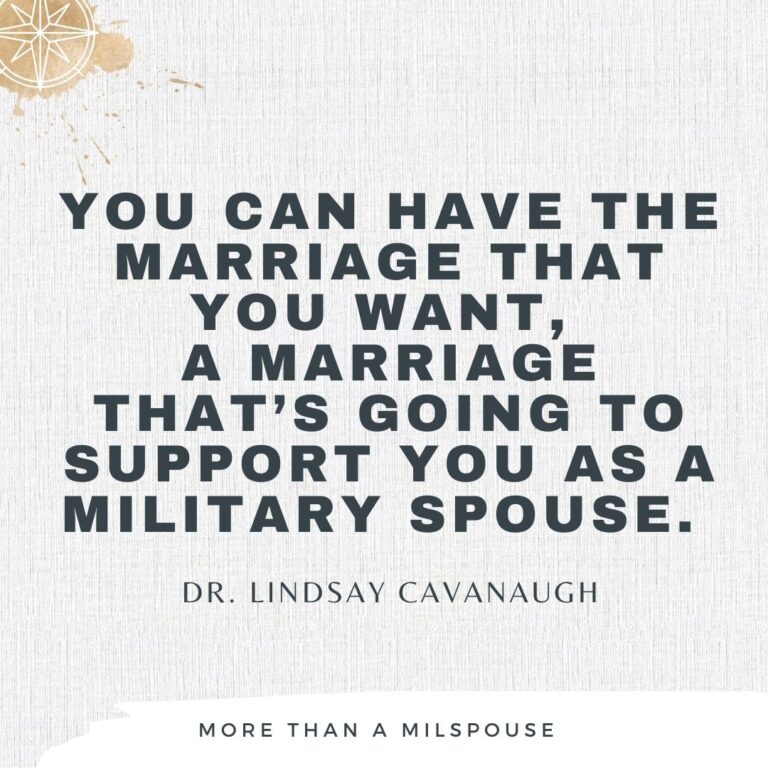 How to Make Your Military Marriage Stronger with Military Marriage Coach Dr. Lindsay Cavanaugh // Milspouse Transformation Series