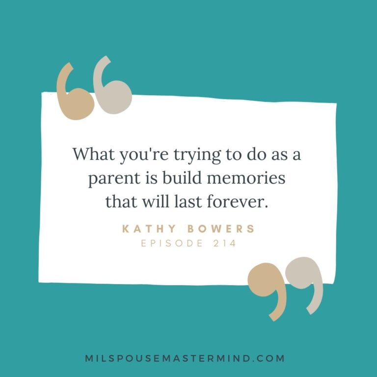 Parenting Tips for Military Families with Parenting Coach Kathy Bowers // Milspouse Transformation Series