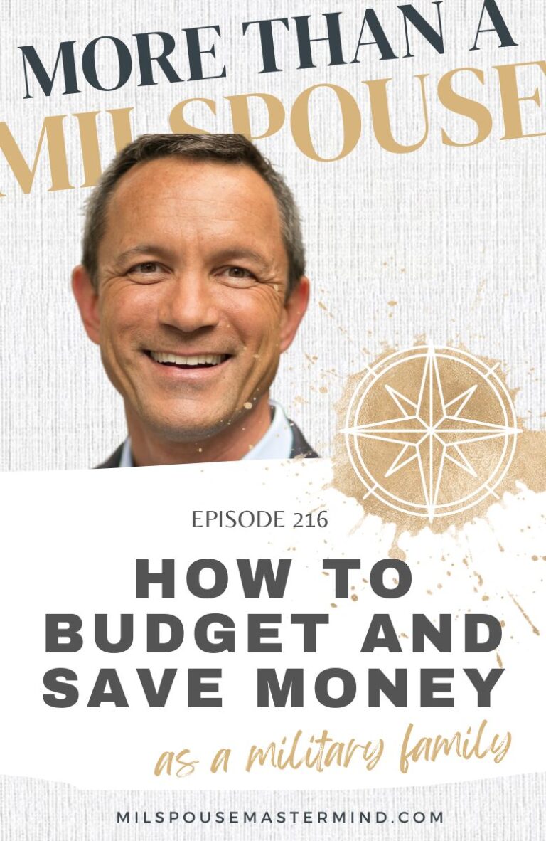 How to Budget and Save Money as a Military Family with AAFMAA COO Jerry Quinn // Milspouse Transformation Series