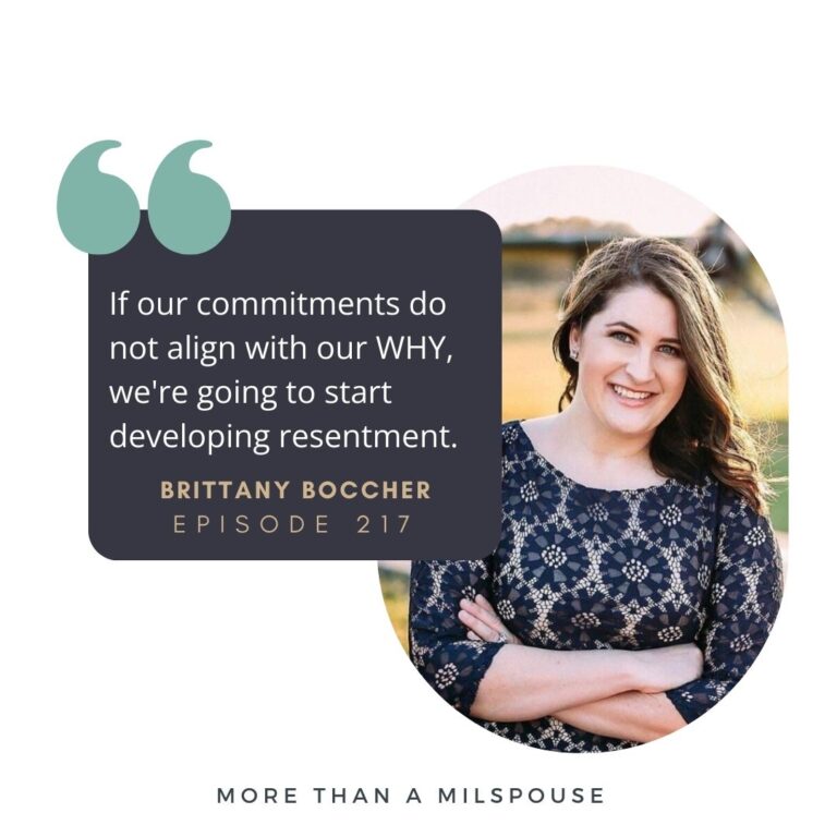 How to Flip the Script & Live With Purpose as a Military Spouse with Discover Your Spark Founder Brittany Boccher // Milspouse Transformation Series