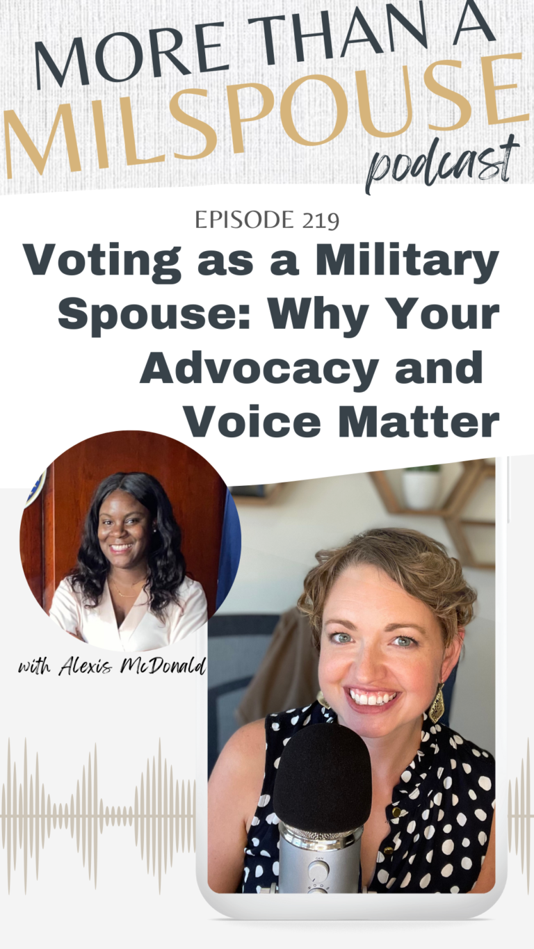 voting as a military spouse, your advocacy matters for military families