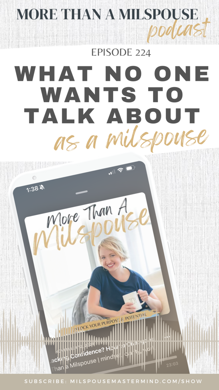 There's one topic no want wants to talk about as a military spouse, and yet we all think about it. Let's talk about it.