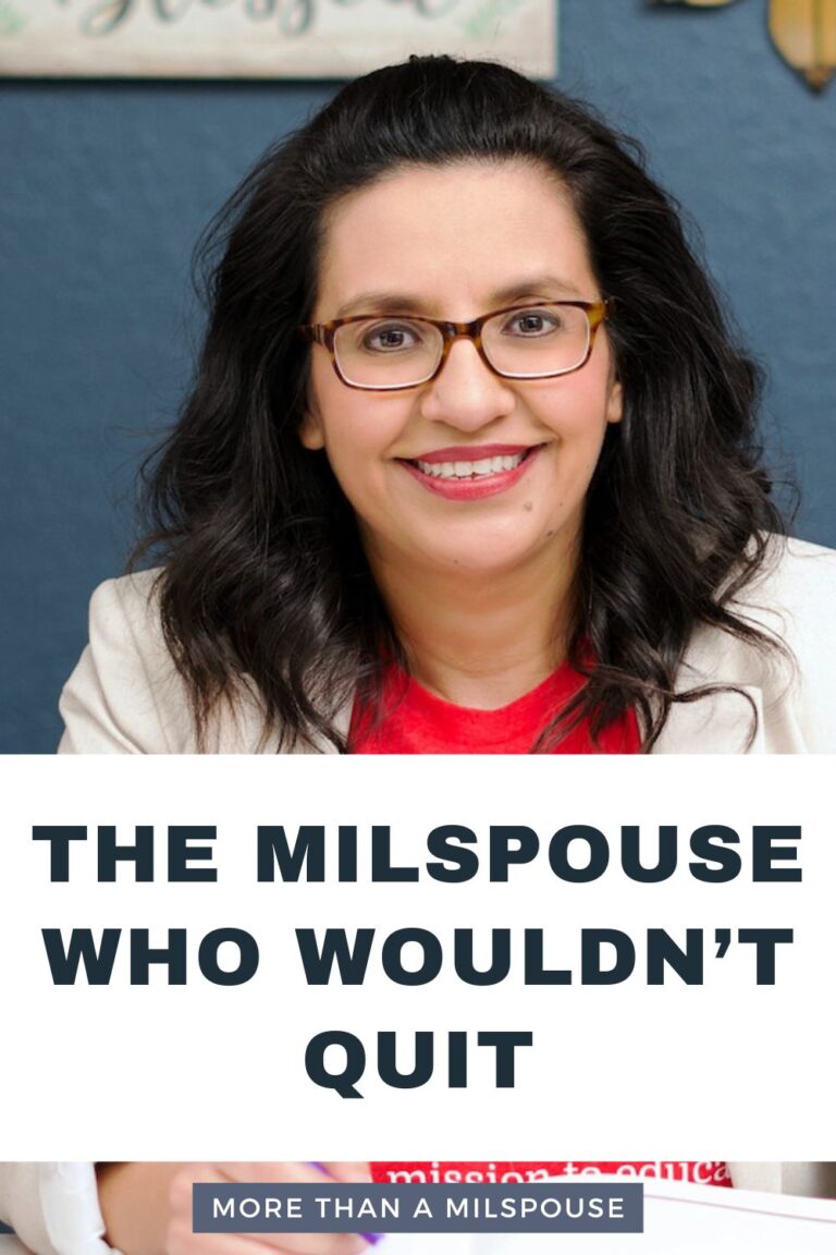 Interview with Verenice Castillo on leadership and mentorship for military spouses.
