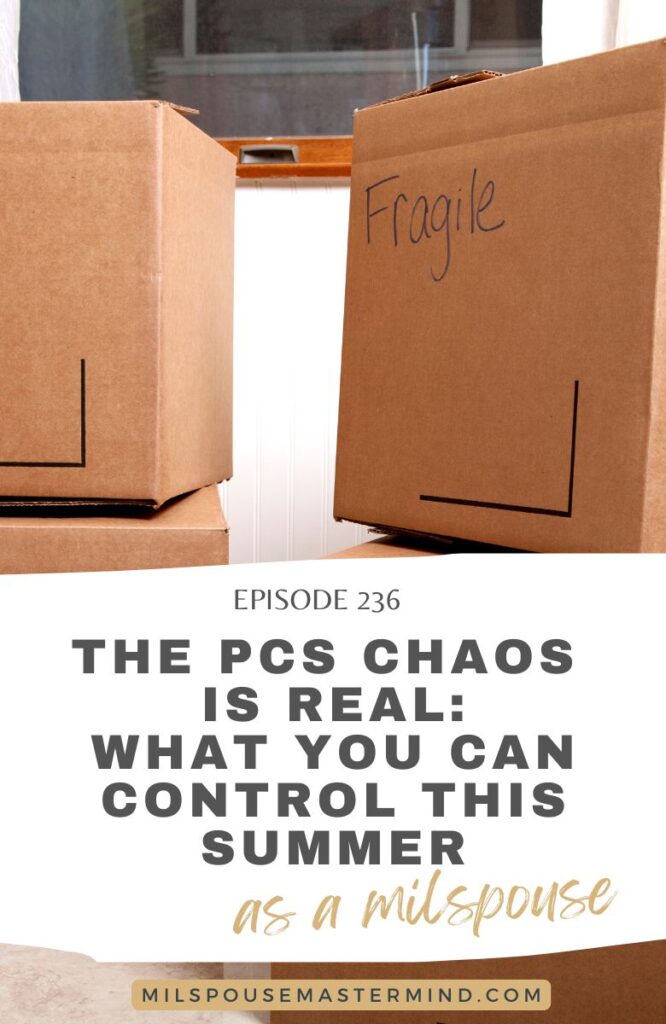 Support and tools for military spouses facing PCS anxiety and transition stress.