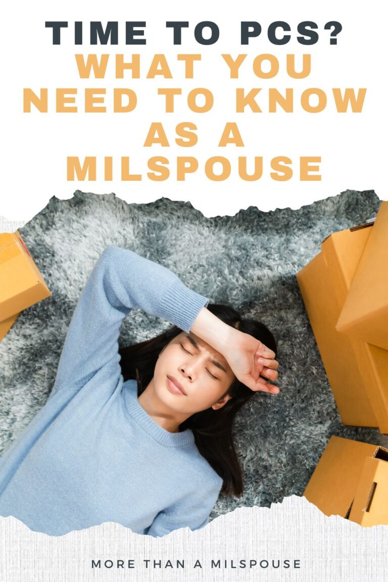 Support and tools for military spouses facing PCS anxiety and transition stress.