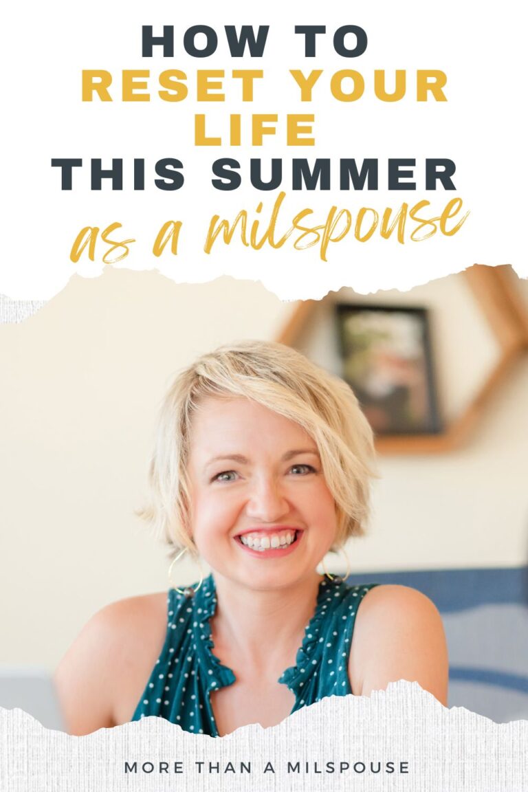Learn to reconnect with who you are, uncover what matters most, and start making meaningful progress towards your goals this summer as a military spouse.