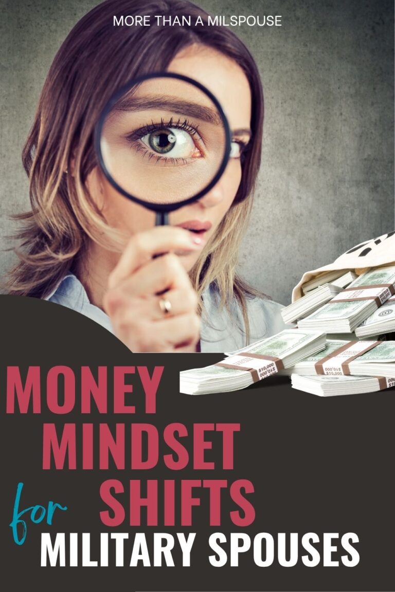 Ever feel like a failure when you try to budget as a military family? Maybe what you need isn't a better budget, but a money mindset shift.