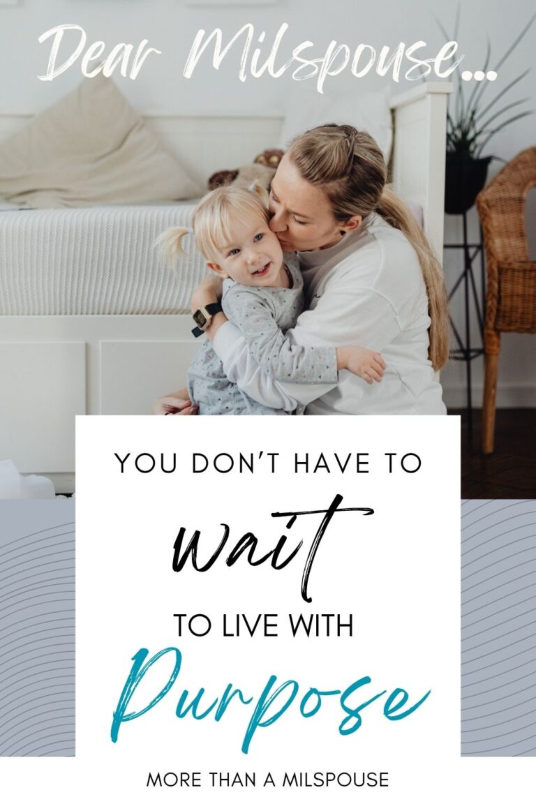 Don't wait until some future season to chase your dreams and live with purpose as a military spouse.