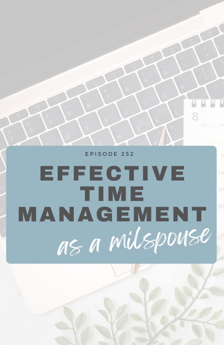 Time management is a key concern for many military spouses. Here are some tips to make it easier.