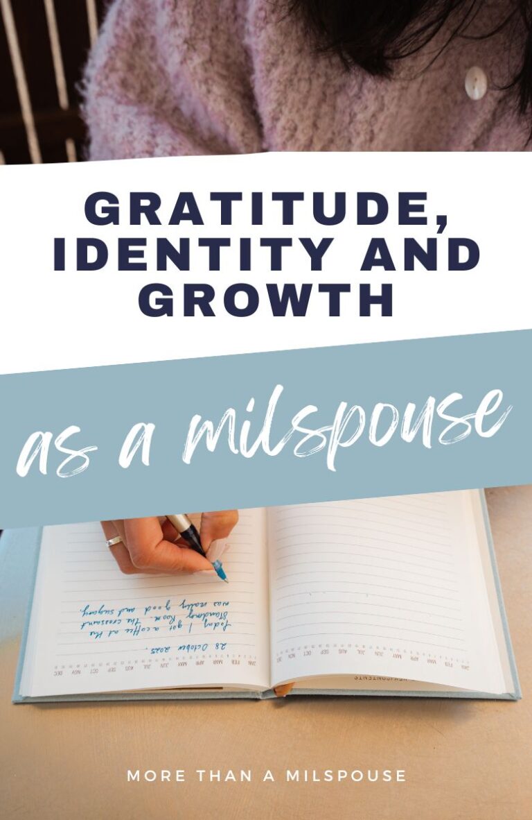 Learning to practice gratitude as a military spouse