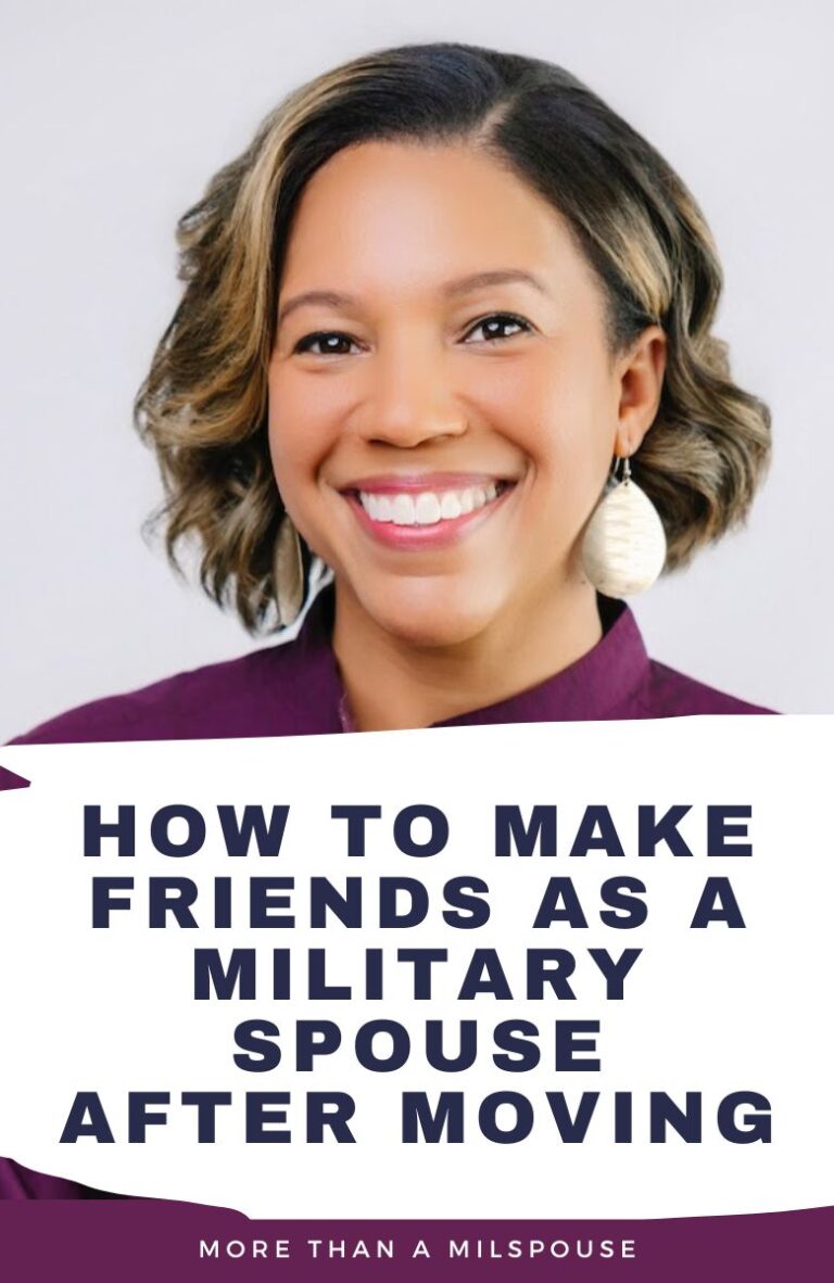 How to make friends as a military spouse after moving